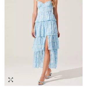 ASTR the label midsummer tiered maxi dress NWT